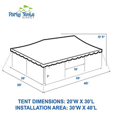 Party Tents Direct 20'x30' Canopy Tent White