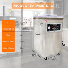 HayWHNKN Stainless Steel Chamber Vacuum Sealer with Dual Purpose Sealing Bar