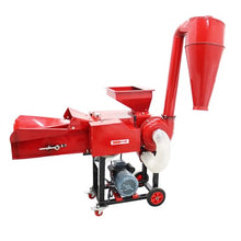 INTSUPERMAI Farm Home Straw and Fodder Crusher Straw Crusher Dry Wet Cutter Corn Pulverizer Straw Cutting and Shredding Machine Straw Cutting Machine 220V 500KG/H
