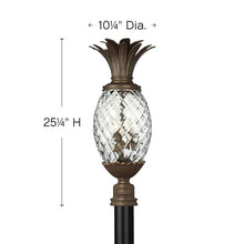 Hinkley Plantation Collection Three Light Outdoor Post Top/Pier Mount Copper Bronze