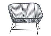 Innit Inlove Loveseat Grey Weave on White Frame