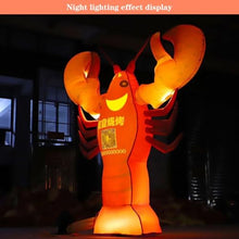 Inflatable Lobster for Restaurant Welcome Party Outdoor Decorations with Blower Advertising Birthday Party Decoration Arch Photo Props (5M)