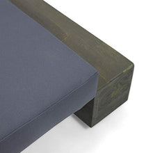 Great Deal Furniture Outdoor Acacia Wood Chaise Lounge Set of 2 Sandblast Gray Finish, Dark Gray