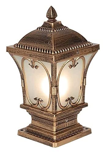 ALDEPO Courtyard Light Column Lamp Stigma Floor Lamp Lantern Outdoor Lighting Outdoor Column Lights Street Lamp Decor Light/38Cm