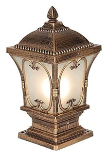 ALDEPO Courtyard Light Column Lamp Stigma Floor Lamp Lantern Outdoor Lighting Outdoor Column Lights Street Lamp Decor Light/38Cm