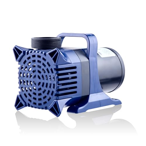 Alpine Corporation 8000 GPH Submersible Water Pump — Quiet 540W Heavy-Duty Motor, 33-ft Cord & 26-ft Lift — Multi-Angle Flow for Ponds, Waterfalls & Fountains — Durable Outdoor Performance