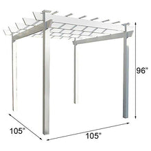 DuraTrel Kingston Pergola White