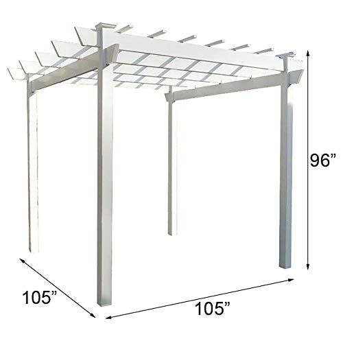 DuraTrel Kingston Pergola White