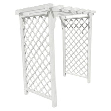 Keystone Amish Co. Manchester Cedar Arbor, 5-Foot, White Paint