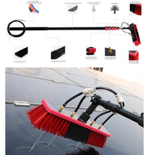 DPLXQPP Window Cleaning Brush Telescopic Photovoltaic Panel Cleaning Brush Can Spray Water Through Brush Window Cleaning Set Suitable for Outdoor High Windows,20FT【6m】