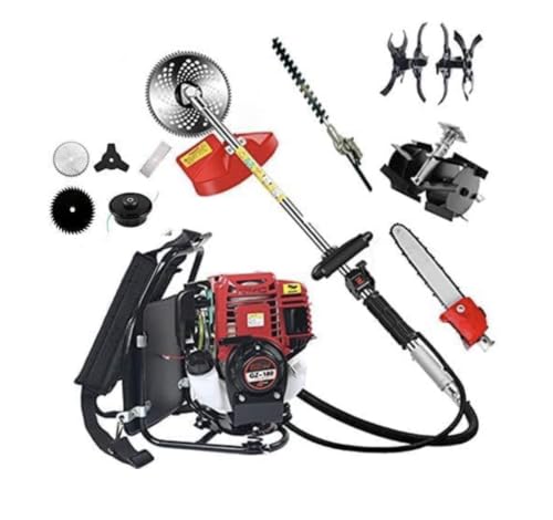 GX35 Backpack 10 in 1 Brush Cutter 4 Stroke Engine Weed Wacker Weed Eater Edger Lawn Mower mini Tiller Cultivator