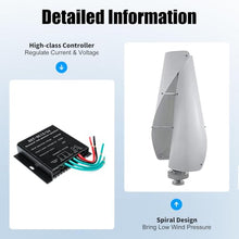 ,48V,9000W 2 Blade Wind Power Generator Low Noise 12V-220V