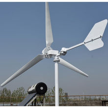 ZHOZHUT 8000W Horizontal Wind Turbine 48V / 96V Wind Turbine for Home Use with Controller and 3 Blades 8KW Wind Generator Free Energy Pure Copper Coil for Streets, Hybrid Wind Solar System,8000w,96V