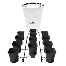 AutoPot 12Pot XL System with 6.6 Gal Plastic Pots and 60 Gal PRO FlexiTank (*Includes AIRBASES and AIRDOMES) Self-Watering, Gravity-Fed Hydroponic System (12PotXL - 6.6 Gal - 60 Gal PRO FlexiTank)