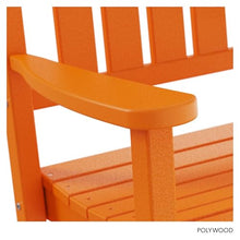POLYWOOD Presidential Rocking Chair in Tangerine
