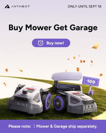 ANTHBOT M9 Robotic Lawn Mower with Garage, 1/4 Acre Wire-Free NRTK & Vision