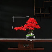 HCZKIUJ Bonsai Entrance Simulation Red Maple Leaf with Decorative Ornament Home Living Room Plant