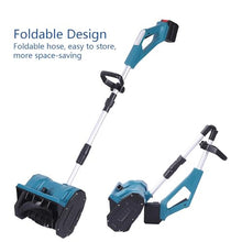 Portable Snow Blower, Efficient Snow Thrower with Directional Plate, Lightweight Snow Blower for Driveway Winter Snow Removal(Two Battery)