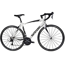Tommaso Forcella Sport Bike Performance Aluminum Road Bike Carbon Shimano Claris 24 Speeds Road Bicycle Matte White