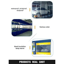 Transparent Sliding Curtain Tear-Resistant Car Wash Partition Curtain Large Waterproof PVC Terrace Pergola/Porch/Outdoor Balcony with Eyelets (Color : Red Size : 7.5x3m)