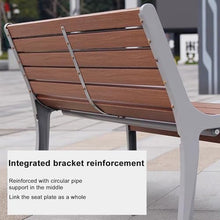 Sunyongfly Park Bench,Wooden seat,cast Iron Frame, Outdoor Garden Bench,Double Outdoor Bench, for Squares, Parks, and Residential Areas(Size:120cm)