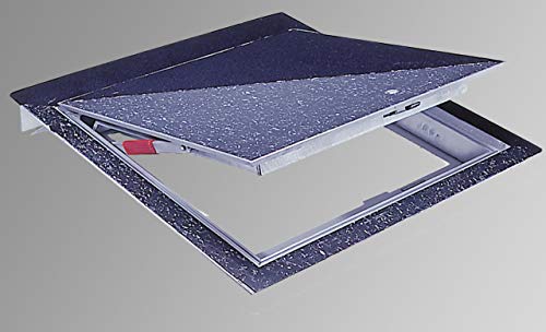 Best - 24" x 24" Hinged Floor Door with 1/8" Recess for Vinyl Tile/Carpet