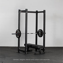 Titan Fitness X-3 Series Short Bolt-Down Power Rack with Weight Plate Holders 24-in. Depth Black