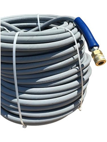 Pressure-Pro AHS295 3/8 in. x 200 ft. 4200 PSI, Gray Pressure Washer Replacement Hose, Non-Marking with Quick Disconnects