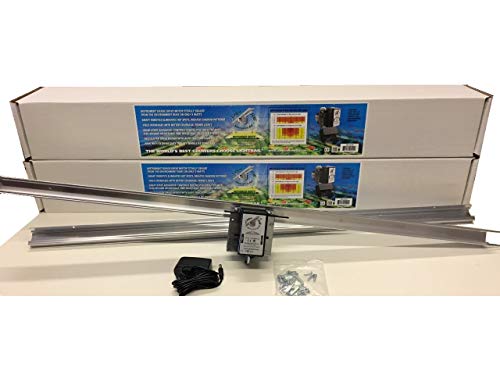 Light Rail (2) 4.0 AdjustaDrive Kits Motor with Rail, Robotic Grow Light Mover Genuine Solidly Made in USA