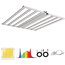 OSTEK 660W LED Grow Light with High-Efficiency LM301B & 660nm Deep Red Diodes, Full Spectrum Dimmable, Foldable Silent Design, Replaces 1200W HPS, Coverage 6x6 ft for Indoor Plants