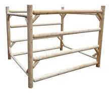 Log Kayak Rack 12-Kayak or Multiple Canoe and Kayak Storage Rack Canyon Brown