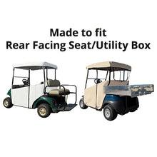 DOORWORKS Golf Cart Enclosures 3-Sided Over-The-Top Cover Yamaha Drive 2 Sunbrella Canvas Jet Black