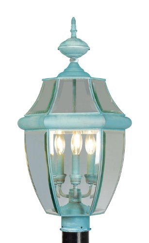 Livex Lighting 2354-06 Post Light Fixture, Verdigris