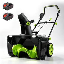 HASORVLUK Cordless Snow Blower, Brushless Motor, 20 Inch Clearing Path 2Bat
