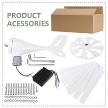 Fablestoryem 12000W Wind Turbine Generator Kit,Wind Mill Generator with 8 Blade,12V 24V 48V, Wind Mill Generator with Solar Wind Hybrid Controller,Medium Windmill Household Small,12V