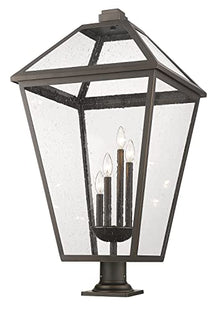 Z-Lite Talbot Outdoor Post 4-Light 240 Watts Oil Rubbed Bronze