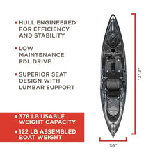 Old Town Sportsman BigWater PDL 132 Pedal Fishing Kayak Steel Camo