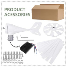 Fablestoryem Wind Turbine, 14000W DC 12V/24V/48V/110V/220V Wind Turbine Generator, with 8 Blades Wind Turbine Kit with Solar Wind Hybrid Controllerfor Homes Energy Supplementation,12V