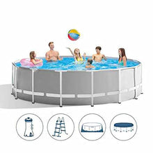 FFCJJDS 12-Foot Metal Frame Above Ground Swimming Pool with Filter Pump