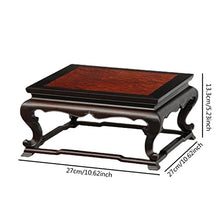 GUERNSEY Basics Plant Stand Flower Pot Base Retro Square Wooden Vase Teapot Home Decoration Display Stand Decorative Ornaments