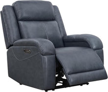 HTERWQEA Wall Hugger Electric Recliner Chair with USB Charging Ports, Navy