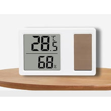 ASWRTYJO ABS Version Solar Digital Thermometer Hygrometer Household Indoor