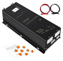 BAISULI Split Phase Pure Sine Wave Inverter 12000W Split-Phase Pure Sine Wave Solar Inverter Power Supply Battery Bank 24V/36V/48V/96V DC to 110/220V,120/240V AC Converter(24V,120V 240V_U.K)