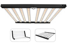 Helios Full Spectrum LED Grow Light | Foldable Bar Design with Manual Dimmer RJ11 | Built-in UL Certified Driver | Energy-Efficient Commercial Horticulture High-Efficacy Lights (840, Watts), Black