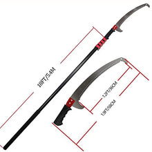 Telescopic Pole Saw Extendable Landscaping Pole Saw Adjustable Pruning Saws, for Pruning and Trimming Branches and Leaves 5.4m/18ft
