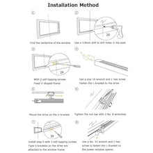 ZIJINGM Automatic Window Opener with Wall Switch, WiFi APP Control 24 Hours Timing, Speed: 10 mm/s, Adjustable Stroke: 100-400 mm, Double Chain Design, Suitable for Sliding Windows