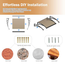 Outsunhom Awnings for Outside,60" x 120" One-Piece Door Awning Exterior