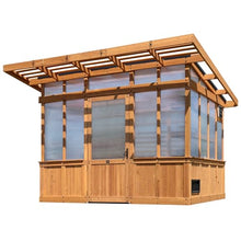 Backyard Discovery Poppy 11' x 7' Cedar Wood Greenhouse Kit Light Brown