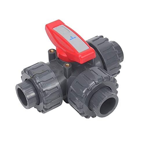 Garden Tap Connector Water Pipe Connectors, 1pcs Three-Way Ball Valve Inner 20-50mm L/T Type Multiple Control Valve(L Style,DN50(63mm))