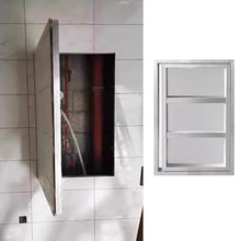 Blazea Tile Hidden Inspection Access Door, Magnetic Access Panel Push to Open, 12x24 16x16 16x22 24x24 24x36 in Aluminum Frame Wall Hatch Cover for Plumbing(34x48in)